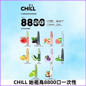 CHILL始祖鳥電子煙鴨嘴獸拋棄式8800口 一次性8ml大容量煙油